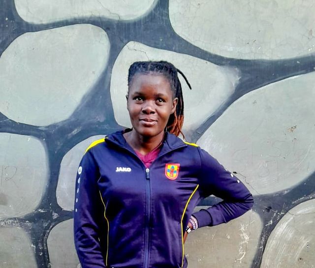 Breaking barriers: Joan Baraza whistling hope into basketball game in Ndabibi